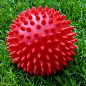 Piłka jeż Ø10 cm (czerwona)